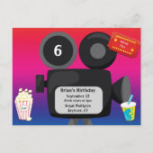 映画テーマパーティー招待状 ポストカード (正面)