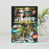 映画テーマビーチすごいアイランドヒーロー大人パーティー 招待状 (スタンド正面)