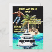 映画テーマビーチすごいアイランドヒーロー大人パーティー 招待状 (裏面)