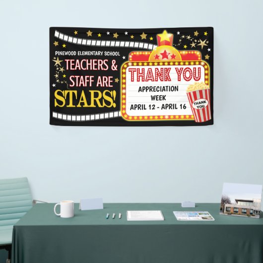 映画テーマ先生賞の週のバナー 横断幕 (トレードショー)