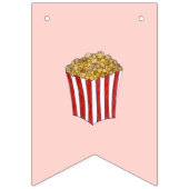 映画ナイトスリープポップコーン誕生日パーティー バンティングフラッグ (第1の旗)