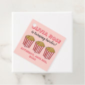 映画ナイトスリープポップコーン誕生日パーティー フェイバータグ (インサイチュ)