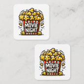 映画ナイトデライトポップコよくはしゃぐーン スクエア名刺 (正面/裏面)