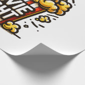 映画ナイトデライトポップコよくはしゃぐーン ラッピングペーパー (角)