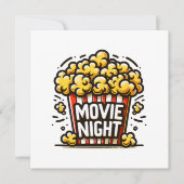 映画ナイトデライトポップコよくはしゃぐーン 招待状 (正面)