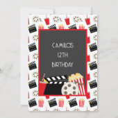 映画ナイトパーティの招待状 案内状 (裏面)