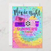 映画ナイト招待状シネマパーティー 招待状 (正面)