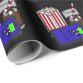 映画ナイト誕生日テーマ ラッピングペーパー (ロールコーナー)