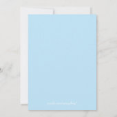 映画ナイト誕生日 招待状 (裏面)