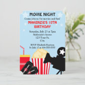 映画ナイト誕生日 招待状 (スタンド正面)