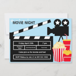 映画ナイト誕生日 招待状