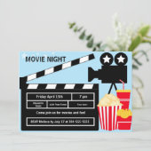 映画ナイト誕生日 招待状 (スタンド正面)