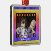 映画ネガティブフォトカスタム文字年記念 メタルオーナメント (右)