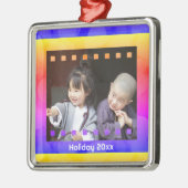 映画ネガティブフォトカスタム文字年記念 メタルオーナメント (左)