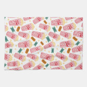 映画バフのポップコーン柄のキッチンタオル キッチンタオル (横)