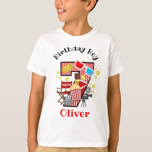 映画パトリセブン誕生日のボーイシャツ Tシャツ (正面)