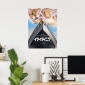 映画パロディ イタイタイニク ポスター (ホームオフィス)