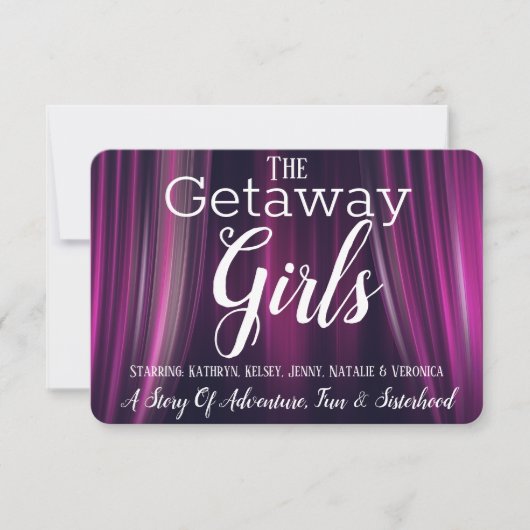 映画パロディ・ガおもしろいールズ・ゲタウェイ招待状 招待状 (正面)