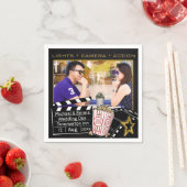 映画パーソナライズされたのスター枠 スタンダードカクテルナプキン (インサイチュ)