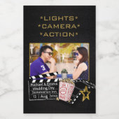 映画パーソナライズされたスターカスタムフォトシネマテーマ フードラベル (シングルラベル)