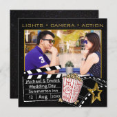 映画パーソナライズされたスター招待状 招待状 (正面/裏面)