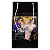 映画パーソナライズされたスター枠カスタムフォトシネマ スモールペーパーバッグ (正面)