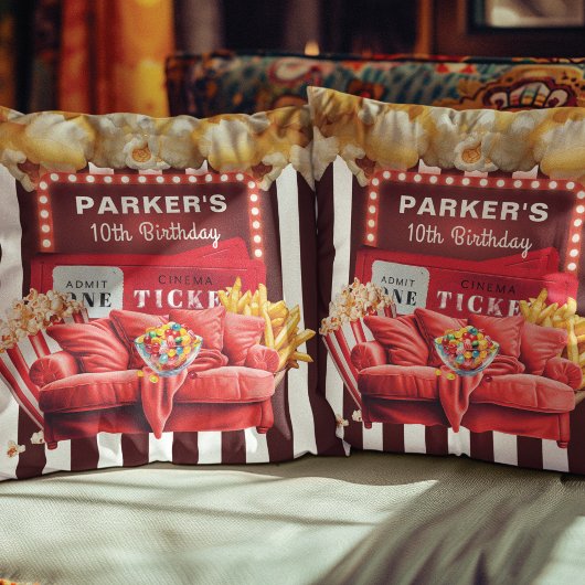 映画パーソナライズされたナイトシネマ誕生日 クッション