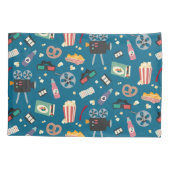 映画パーソナライズされたナイトフィルムポップコーンパターン 枕カバー (裏面)