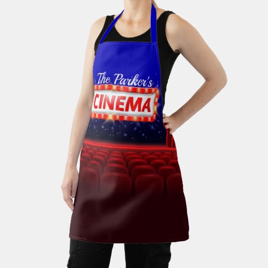 映画パーソナライズされた劇場シネマファミリールーム エプロン (インサイチュ)