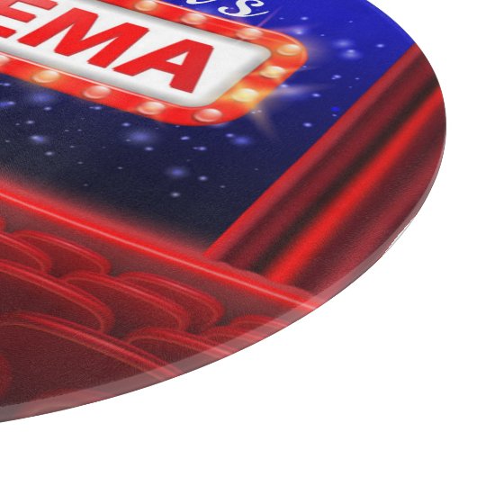 映画パーソナライズされた劇場シネマファミリールーム カッティングボード (角)