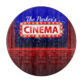 映画パーソナライズされた劇場シネマファミリールーム カッティングボード (正面)