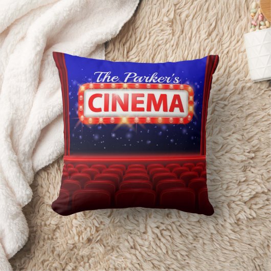 映画パーソナライズされた劇場シネマファミリールーム クッション (ブランケット)