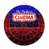 映画パーソナライズされた劇場シネマファミリールーム ダーツボード (正面)