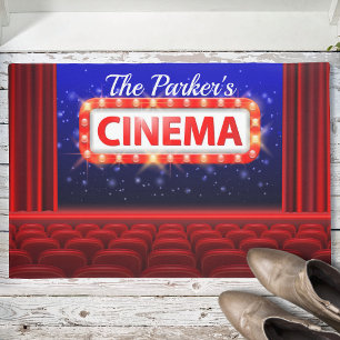 映画パーソナライズされた劇場シネマファミリールーム ドアマット