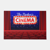 映画パーソナライズされた劇場シネマファミリールーム ドアマット (正面)
