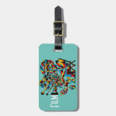 映画パーソナライズされた監督パーソナライズされたハリウッド ラゲッジタグ (正面縦)