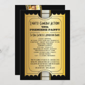 映画パーティープログラム金入場のチケット 招待状 (正面/裏面)