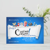 映画パーティー招待状 招待状 (スタンド正面)
