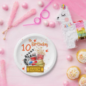 映画パーティー映画館誕生日マッチング  ペーパープレート (パーティー)