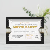 映画パーティー誕生日パーティー入場料チケット 招待状 (スタンド正面)