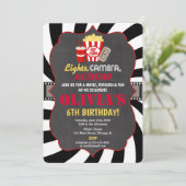 映画パーティー 映画鑑賞会 誕生日 ご招待 招待状 (スタンド正面)