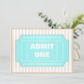 映画パーティ ブラウン 青 招待状 (スタンド正面)