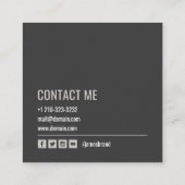 映画ビデオフィルムメーカー スクエア名刺 (裏面)