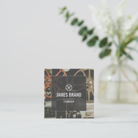 映画ビデオフィルムメーカー スクエア名刺 (スタンド正面)