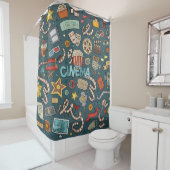 映画ファンの映画館の劇場のデザイン シャワーカーテン (インサイチュ)