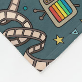 映画ファンの映画館の劇場のデザイン フリースブランケット (角)