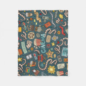 映画ファンの映画館の劇場のデザイン フリースブランケット (正面)