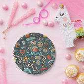 映画ファンの映画館の劇場のデザイン ペーパープレート (パーティー)