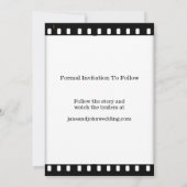 映画フィルムのテーマの日付の結婚式を救って下さい セーブザデート (裏面)