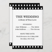 映画フィルムのテーマの日付の結婚式を救って下さい セーブザデート (正面/裏面)